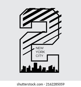 New york city typography vector t shirt design 
