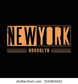 New york city typography vector t shirt design 