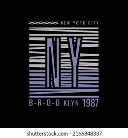 New york city typography vector t shirt design 