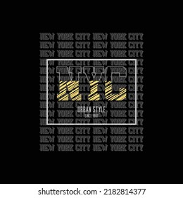 New york city typography vector t shirt design 