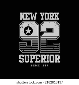 New york city typography vector t shirt design. ready for print 