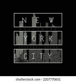 New york city typography vector t shirt design 