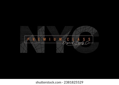 new york city typography vector, illustration, for print t shirt, street wear,fashion,etc.