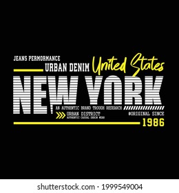 new york city urban clothing streetwear typography design