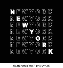 new york city urban clothing streetwear typography design