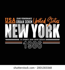 new york city urban clothing streetwear typography design