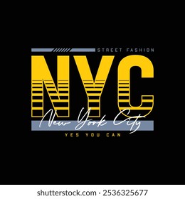 
New York City urban style brand typography for t shirt, apparel and other print uses
