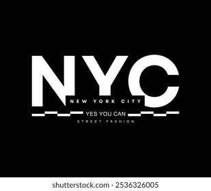 New York City urban style brand typography for t-shirts, clothes, street wear fashion and apparel print