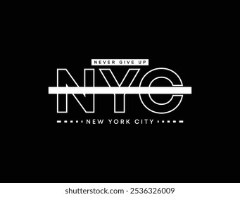 New York City urban style brand typography for t-shirts, clothes, street wear fashion and apparel print