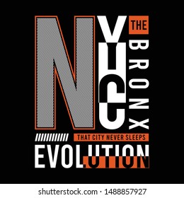 new york city urban t shirt design graphic typography, vector illustration concept art - Vector