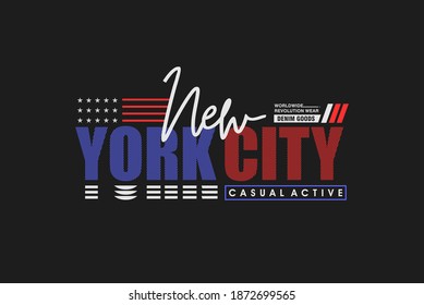 new york city usa. t shirt design typography urban style wear ,vector illustration
