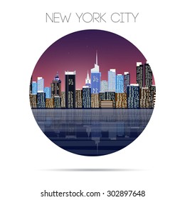 New York city. Vector