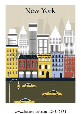New York city. Vector
