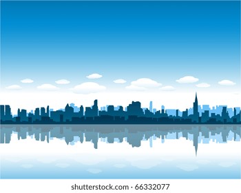 New York City vector background