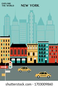 Ciudad de Nueva York. Ilustración del vector