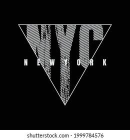 New york City, vector illustration and typography, perfect for t-shirts, hoodies, prints etc