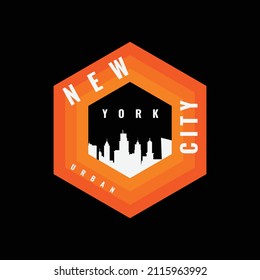 New york city vector illustration and typography, perfect for t-shirts, hoodies, prints etc