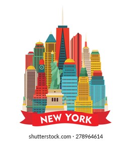 New York city. Vector illustration