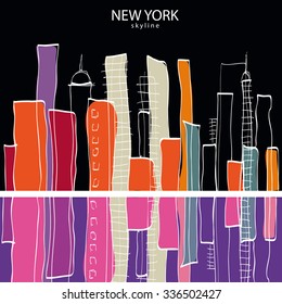 New York city. Vector illustration