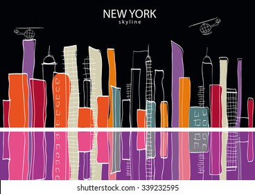 New York city. Vector illustration