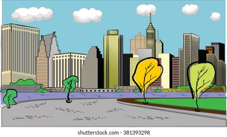 New York city. Vector illustration