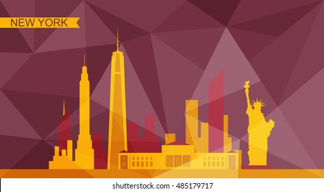 new york city. vector illustration