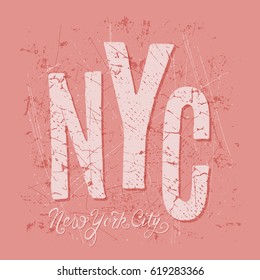 New York City vector illustration for prints on t-shirt, bag and other uses