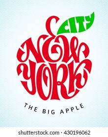 New York City. Vector lettering
