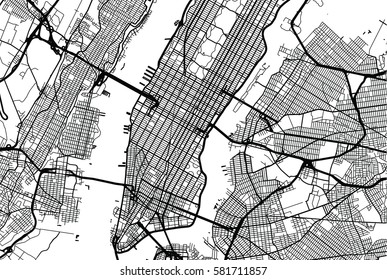 New York City Vector Map Images Stock Photos Vectors Shutterstock