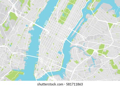 New York city vector map