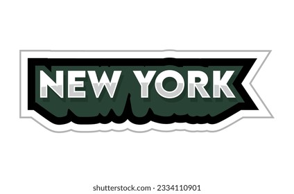 New York City with white background