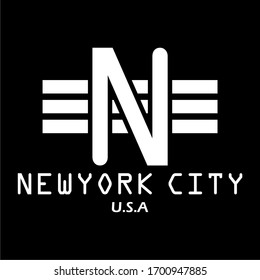 NEW YORK CITY, word design, for screen printing on t-shirts, embossed, rubber.