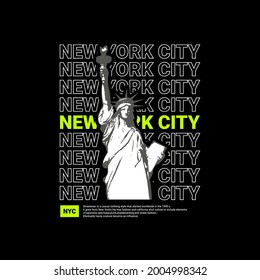 New york city writing design, suitable for screen printing t-shirts, clothes, jackets and others