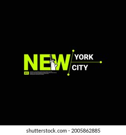 New york city writing design, suitable for screen printing t-shirts, clothes, jackets and others