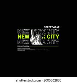 New york city writing design, suitable for screen printing t-shirts, clothes, jackets and others
