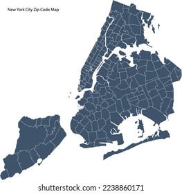 New York City Zip Code Map