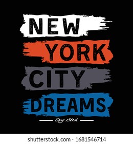 New York city,slogan typography graphic for print t-shirt,vector illustration,street style