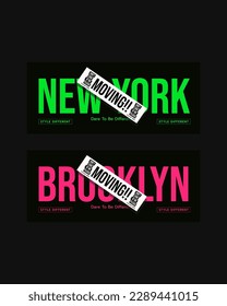 new york clothing typography, slogan and abstract design vector illustration