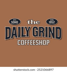 New York Coffee Shop Vector Graphic