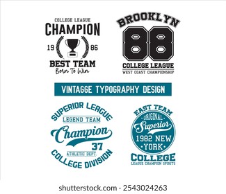 New York college vector label and print design for t-shirt Basketball graphic College Brooklyn typography Vector illustration