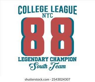New York college vector label and print design for t-shirt Basketball graphic College Brooklyn typography Vector illustration