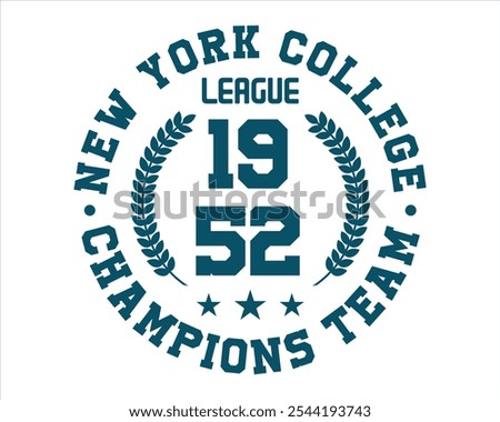 New York college vector label and print design for t-shirt Basketball graphic College Brooklyn typography Vector