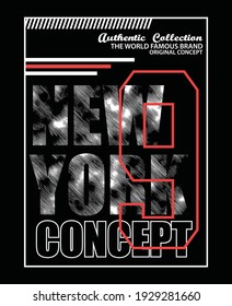 New York concept.Typography design in vector illustration.Clothing,t-shirt,apparel and other uses.Eps10