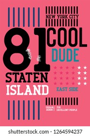 new york cool dude,t-shirt design