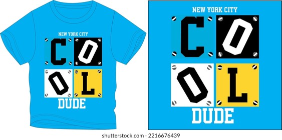 new york cool t shirt graphic design vector illustration \
