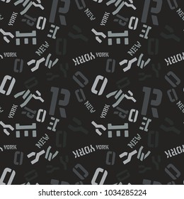 New York creative pattern. Digital design for print, fabric, fashion or presentation.