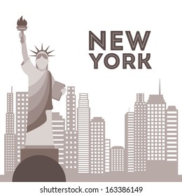 new york design over white background vector illustration