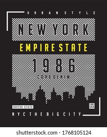 new york design for print t shirt 