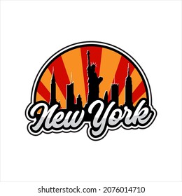 New York design for t-shirt, typography, print, vector illustration. Global swatches.