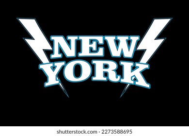 new york design vector typography varsity for print t shirt